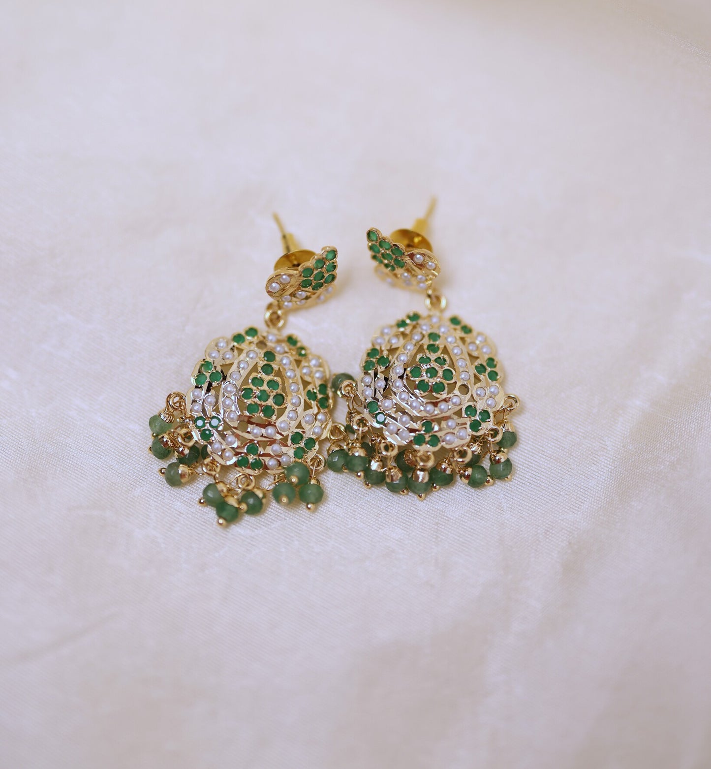 Green Pearl Pachi Kundan Choker