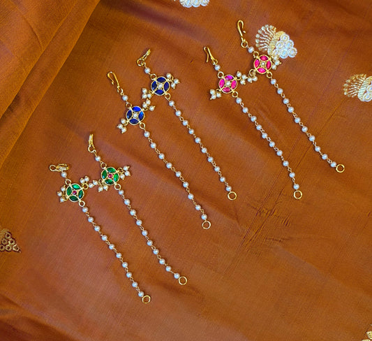 Ameera Jadau Kundan Ear Chain