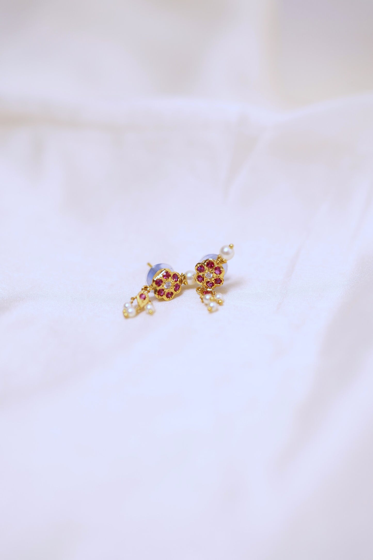 Pearl Ruby Chinchpeti Choker