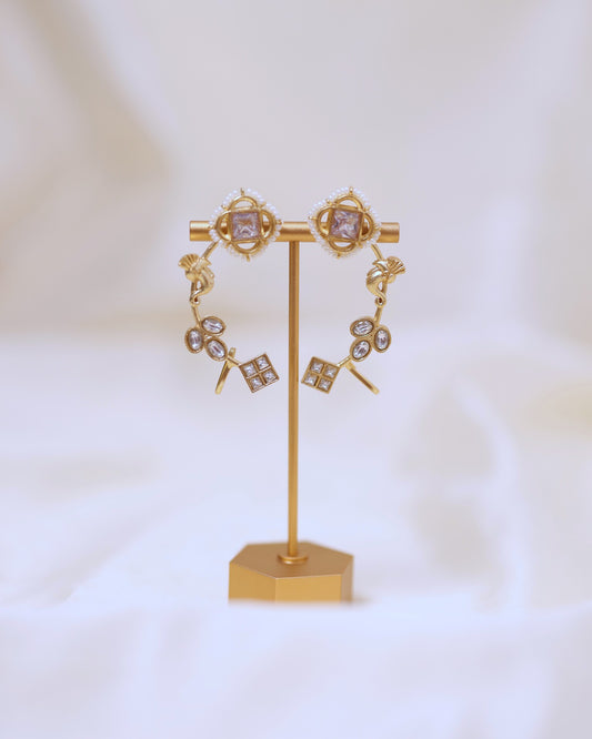 Shakshi Pachi Kundan Ear Cuff