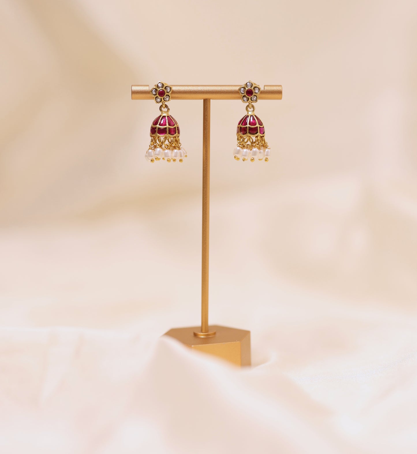 Gaya Mini Kundan Jhumka