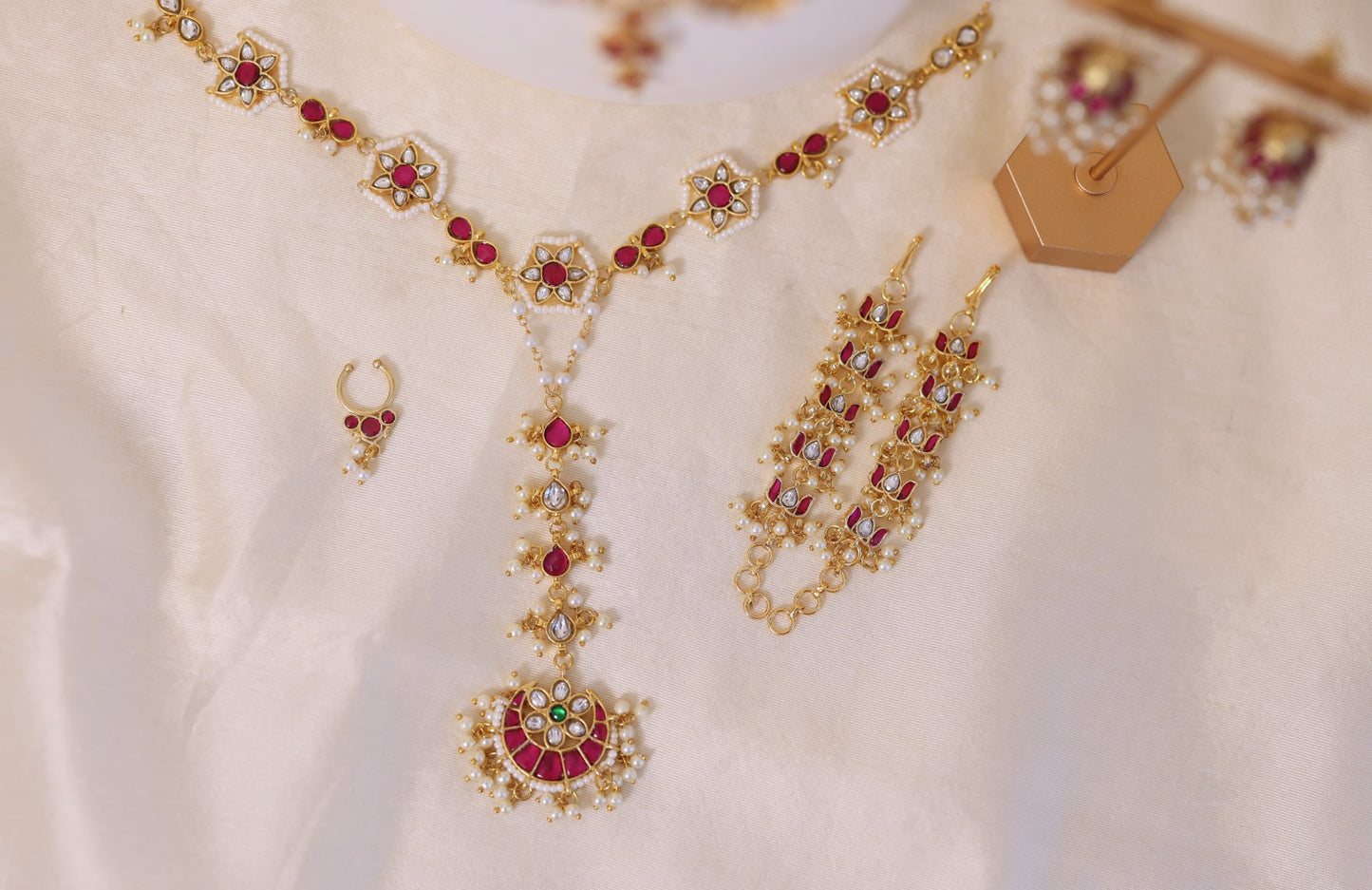 925 Silver Kundan Heritage Set