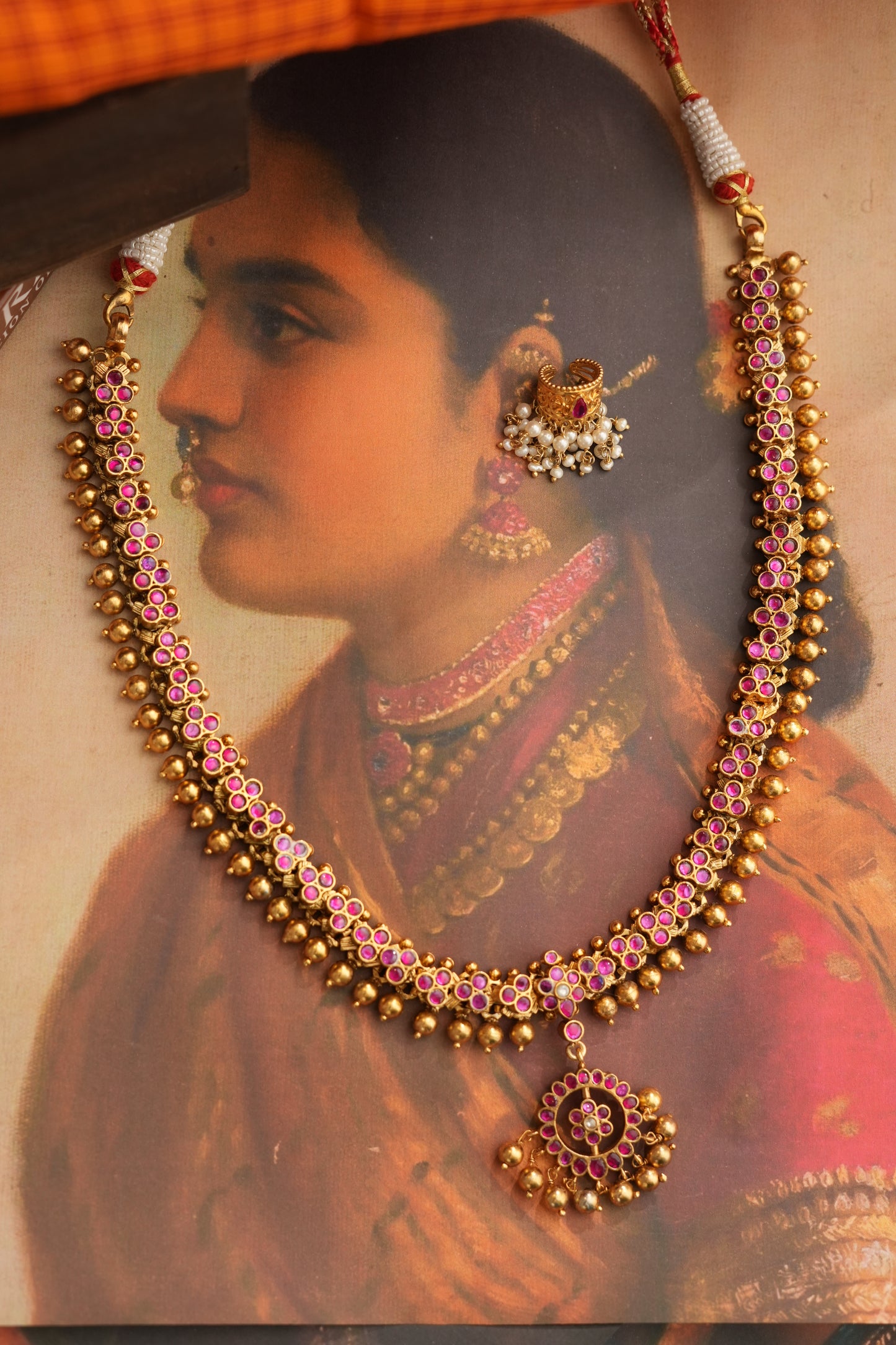 Sita Vintage Kemp Attigai 92.5 Silver With Gold Plating