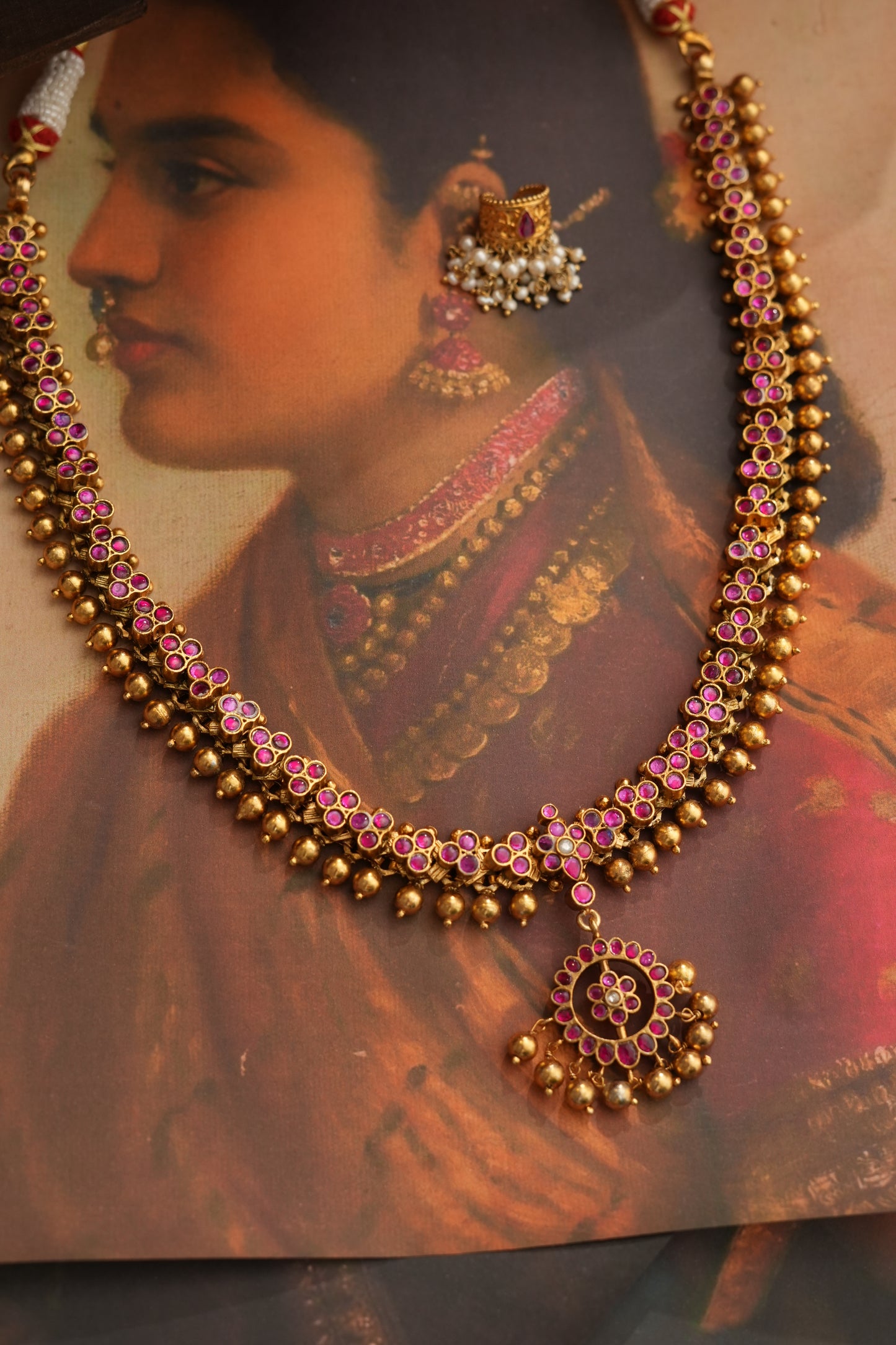 Sita Vintage Kemp Attigai 92.5 Silver With Gold Plating