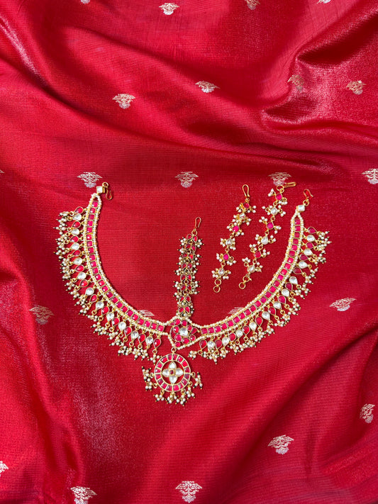 Bridal Jadau Kundan Mathapatti