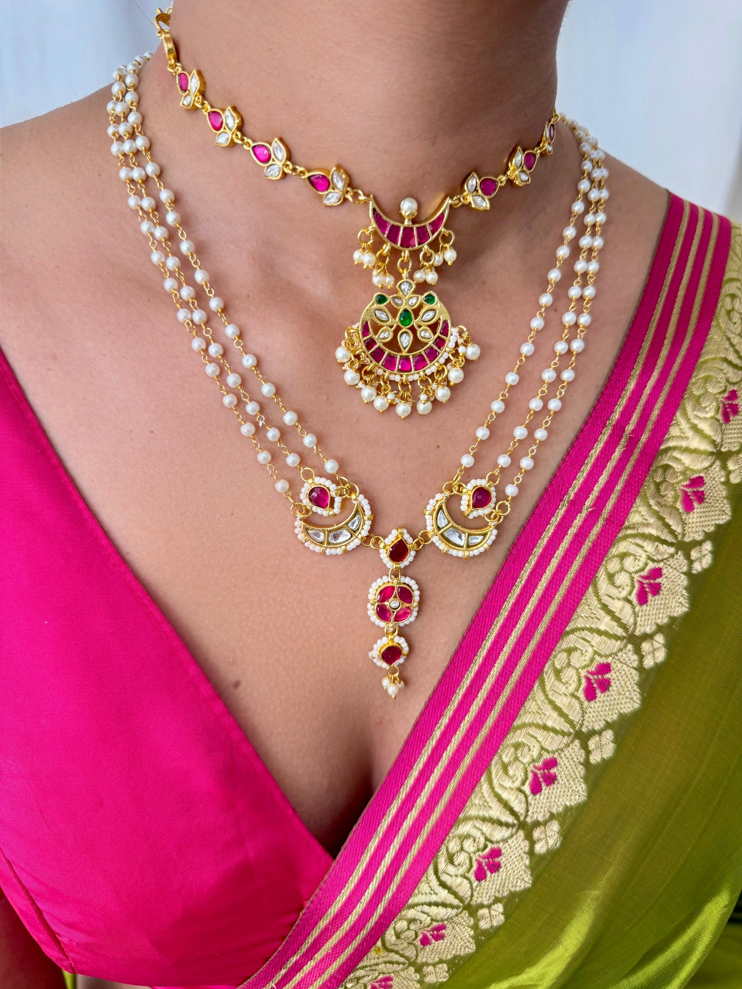Gulab Kudan Necklace Set