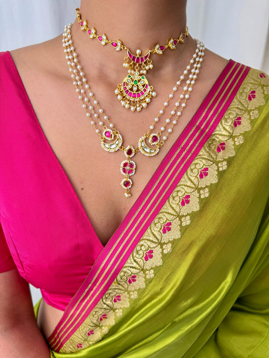 Gulab Kudan Necklace Set