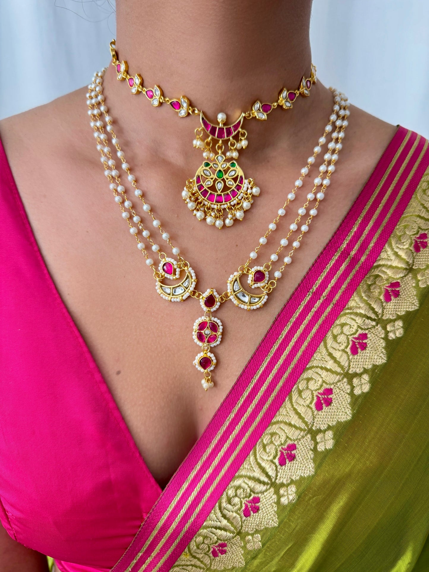 Gulab Kudan Necklace Set