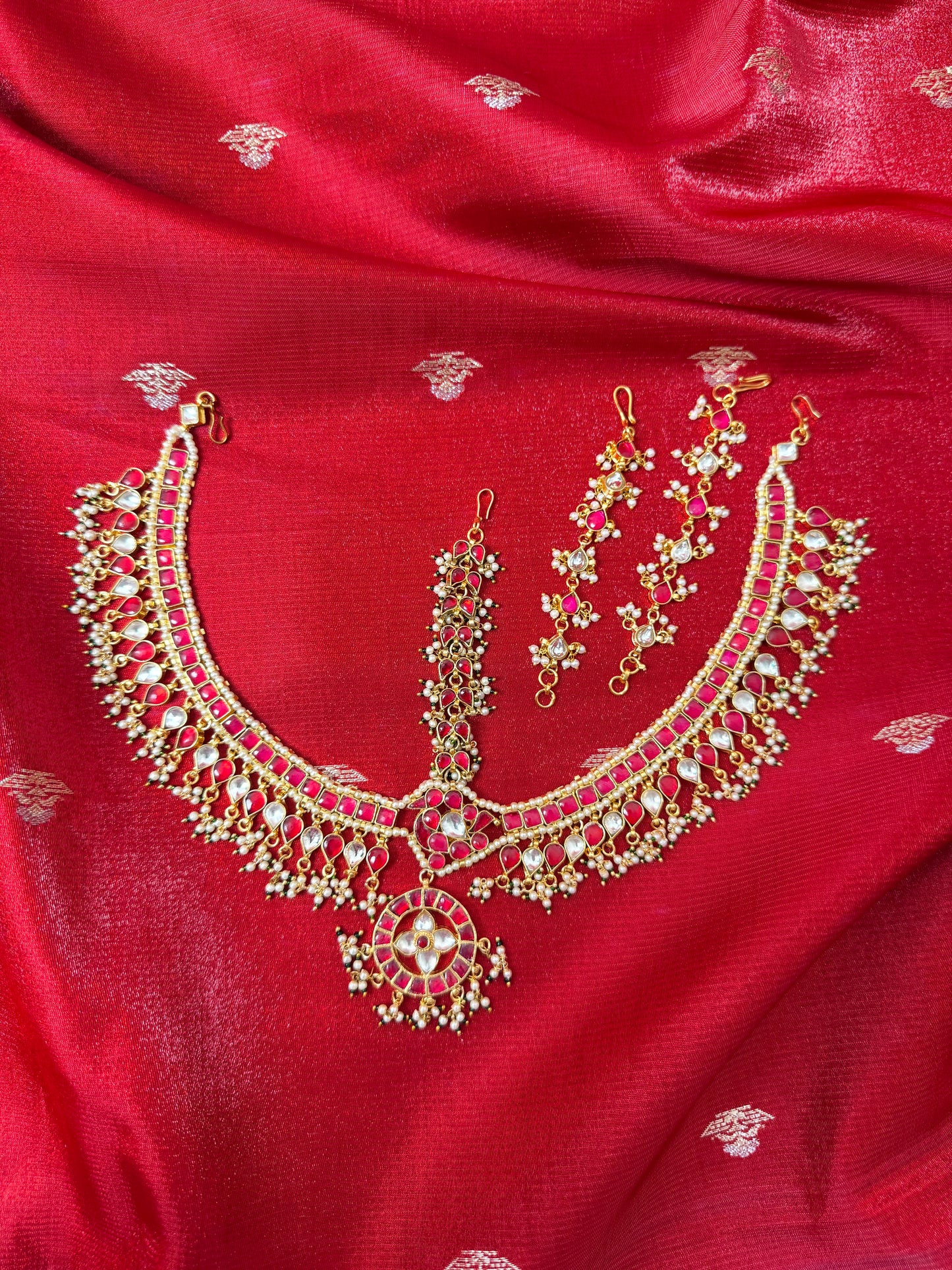 Bridal Jadau Kundan Mathapatti